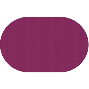 Americolors Solids Rugs-Classroom Rugs & Carpets-Cranberry-7'6" x 12' Oval-