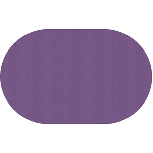 Americolors Solids Rugs-Classroom Rugs & Carpets-Pretty Purple-7'6" x 12' Oval-