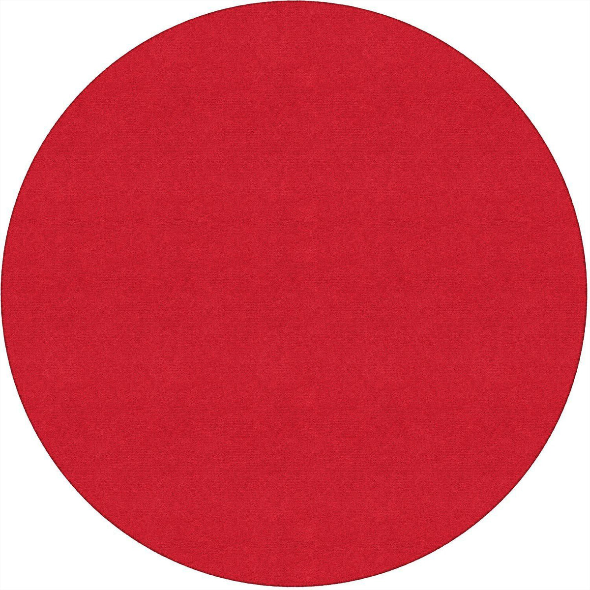 Americolors Solids Rugs-Classroom Rugs & Carpets-Rowdy Red-6' x 6' Circle-