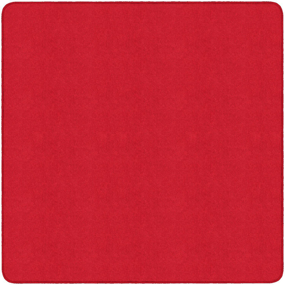 Americolors Solids Rugs-Classroom Rugs & Carpets-Rowdy Red-6' x 6' Square-