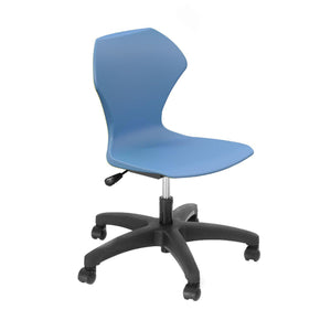 Apex Series Gas Lift Task Chair with 5-Star Base-Chairs-Blueberry-