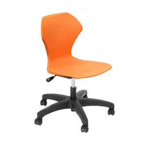 Apex Series Gas Lift Task Chair with 5-Star Base-Chairs-Orange-