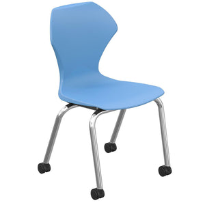 Apex Series Mobile Caster Chair-Chairs-16"-Blueberry-