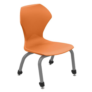 Apex Series Stack Chairs-Chairs-12"-Orange-Gray
