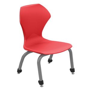 Apex Series Stack Chairs-Chairs-12"-Red-Gray