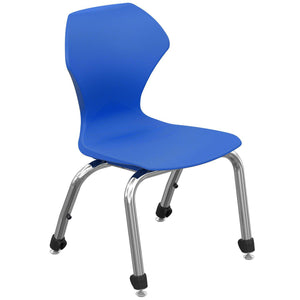 Apex Series Stack Chairs-Chairs-14"-Blue-Chrome