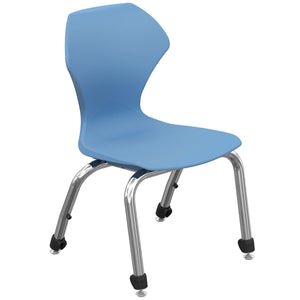 Apex Series Stack Chairs-Chairs-14"-Blueberry-Chrome