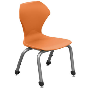 Apex Series Stack Chairs-Chairs-14"-Orange-Gray