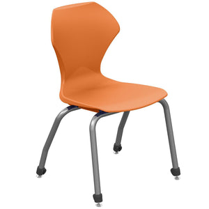 Apex Series Stack Chairs-Chairs-18"-Orange-Gray