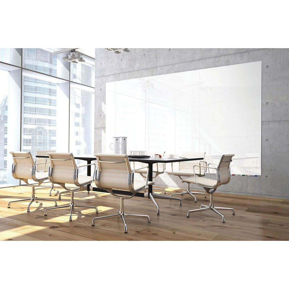 Aria Low Profile Glassboard, Non-Magnetic, Vertical, 3' x 2'
