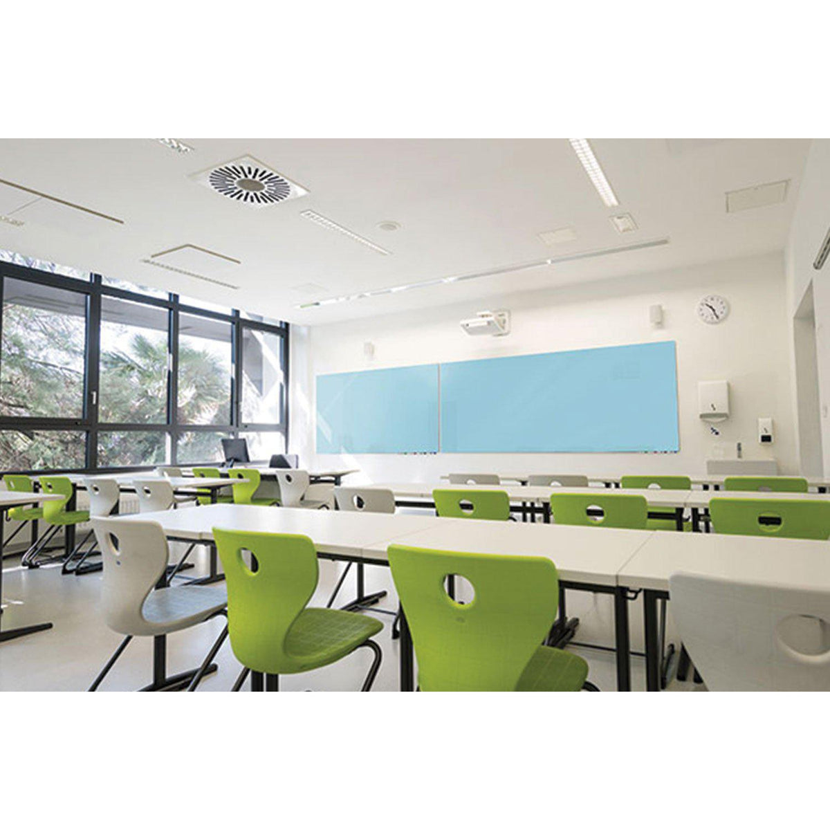 Aria Low Profile Glassboard, Non-Magnetic, Horizontal, 4' x 6'