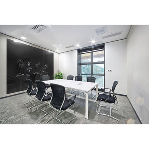 Aria Low Profile Glassboard, Magnetic, Vertical, 5' x 4'