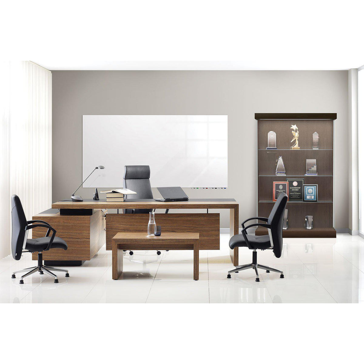 Aria Low Profile Glassboard, Non-Magnetic, Horizontal, 4' x 10'