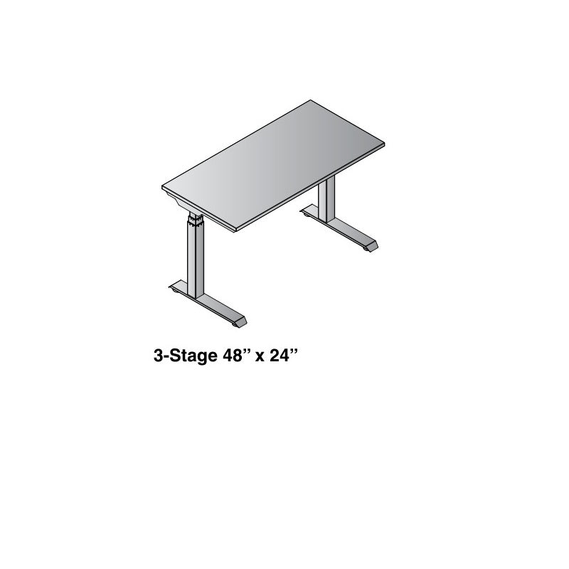 Ascend II 3-Stage Electric Height Adjustable Rectangular Tables