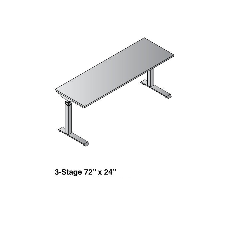 Ascend II 3-Stage Electric Height Adjustable Rectangular Tables - NextGen  Furniture, Inc.