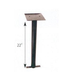 22˝ In Ground Mount for Waste Receptacles