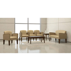 Belmont Collection Reception Seating, 3 Seats with Center Arms, Standard Fabric Upholstery, FREE SHIPPING