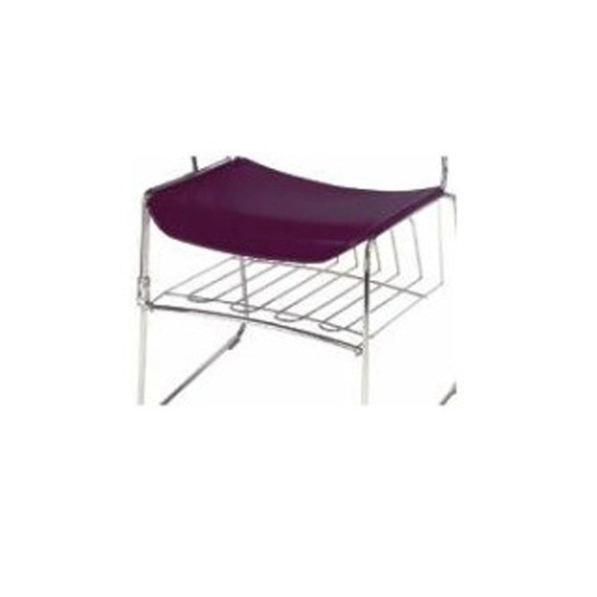 Book Basket For Ultra Compact Plastic Stacking Chairs, Chrome-Chairs-