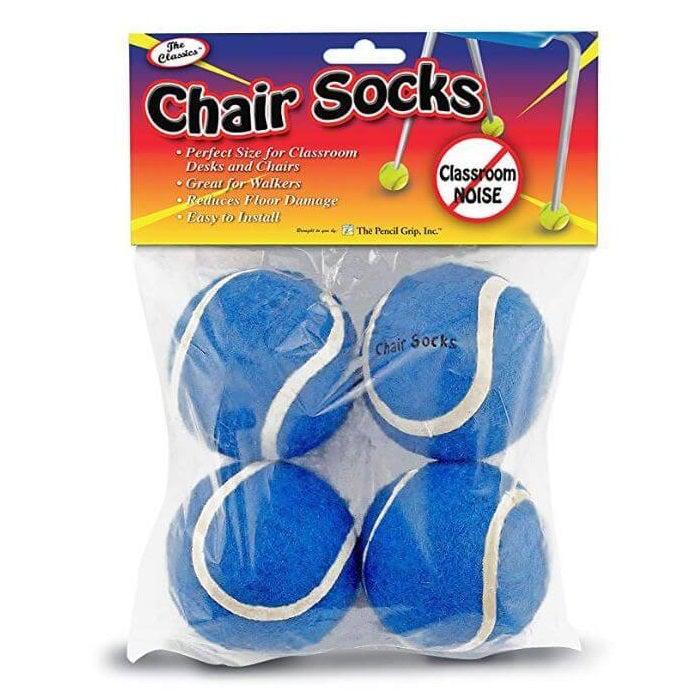 Chair Socks Floor Protectors, Bag of 4, Blue