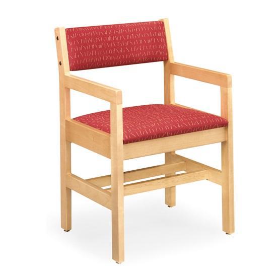 Class Act Arm Chair with Upholstered Seat And Back, 4 Legs, FREE SHIPPING