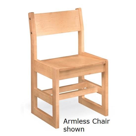 Class Act All Wood Arm Chair, Sled Base, FREE SHIPPING