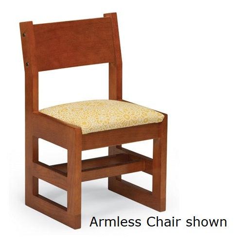 Class Act Arm Chair with Upholstered Seat, Sled Base, FREE SHIPPING