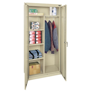 Classic Series Combination Storage Cabinet, 36 x 24 x 72, Putty