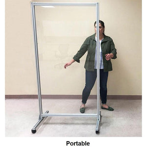 Clear Glass Mobile Divider