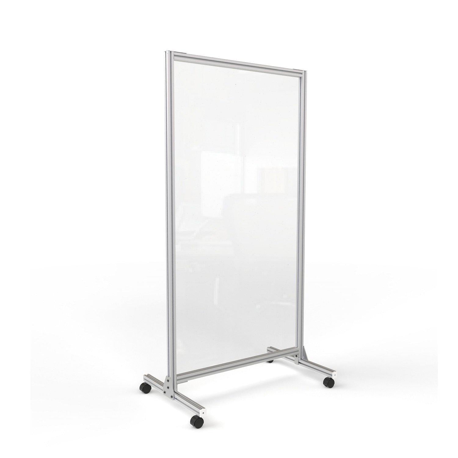 Clear Glass Mobile Divider