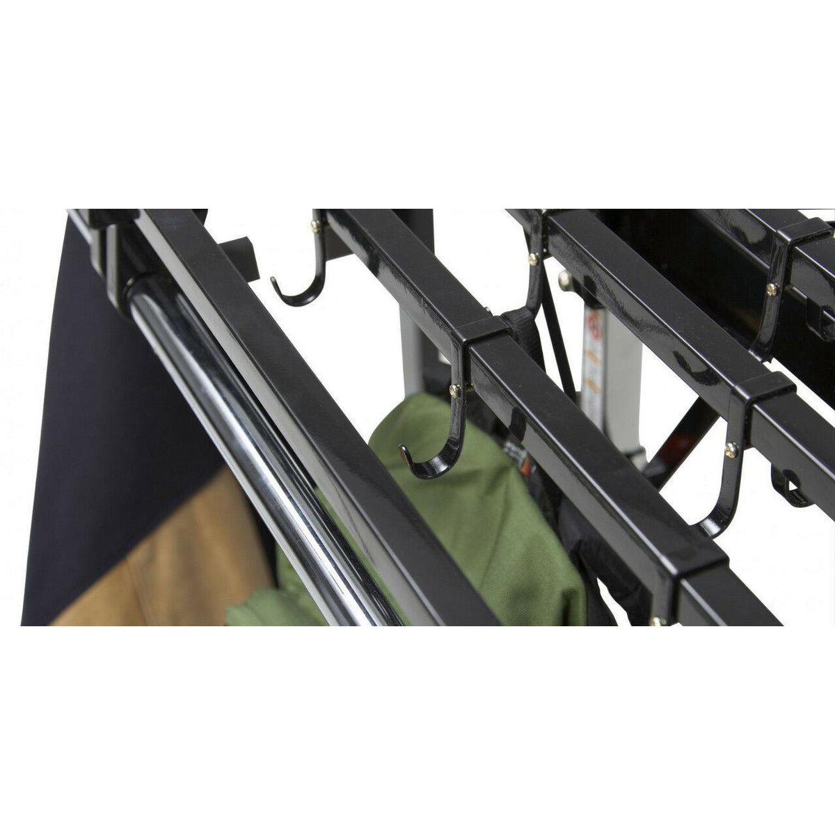 Portable Folding Coat Rack, 72" W x 64" H