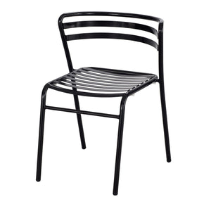 CoGo™ Steel Outdoor/Indoor Stack Chair (Qty. 2), Black