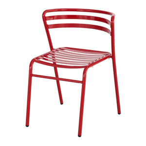  CoGo™ Steel Outdoor/Indoor Stack Chair (Qty. 2), Red