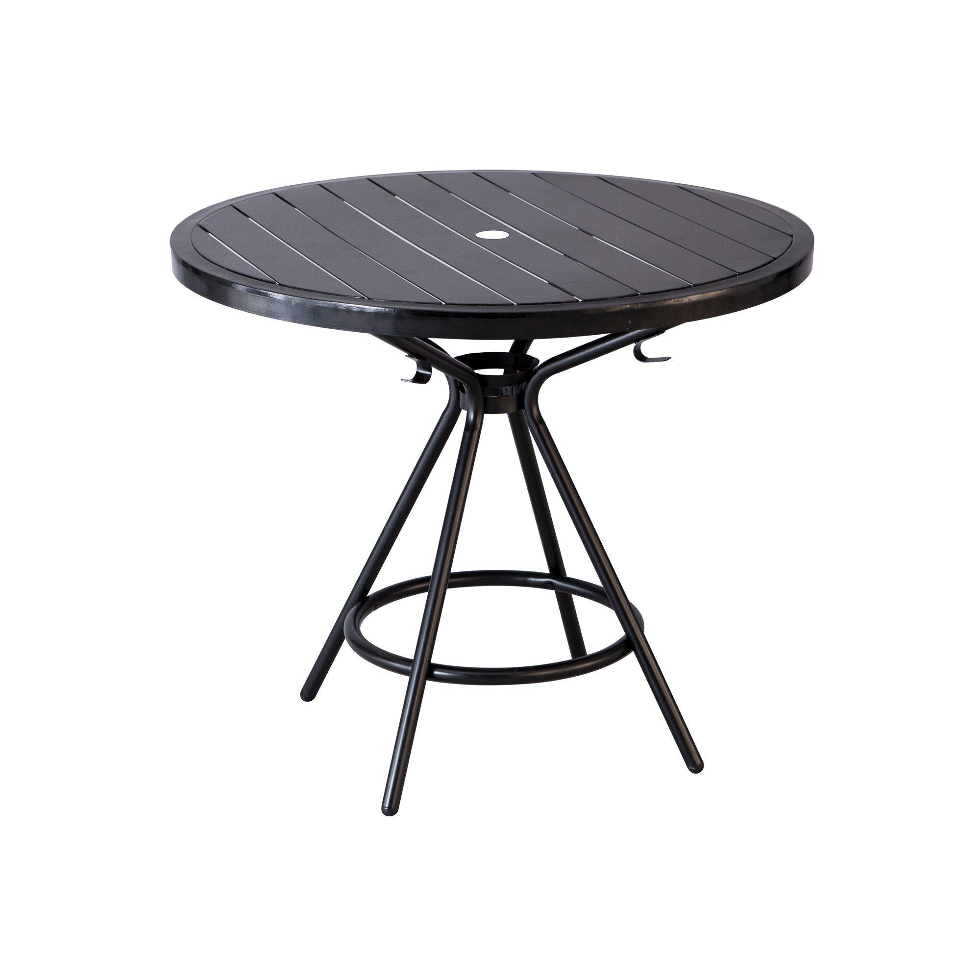  CoGo™ Steel Outdoor/Indoor Table, Round, 36", Black