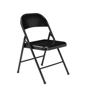 Commercialine All-Steel Folding Chair (Carton of 4)-Chairs-Black-