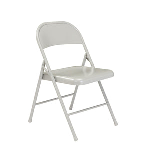 Commercialine All-Steel Folding Chair (Carton of 4)-Chairs-Grey-