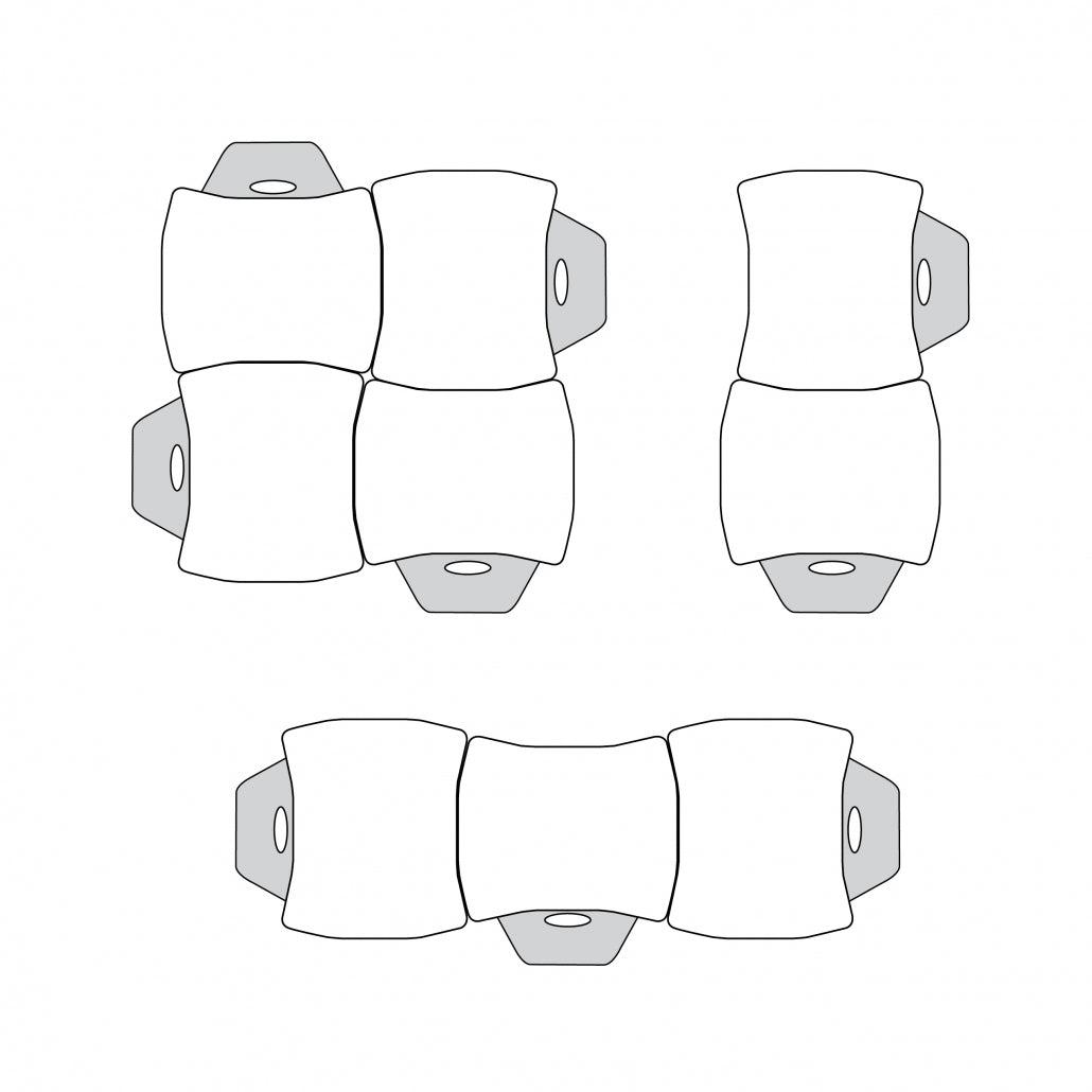 Apex Classroom Desk and Chair Package, 8 Dog Bone/Contour Collaborative Student Desks with 8 Apex Stack Chairs