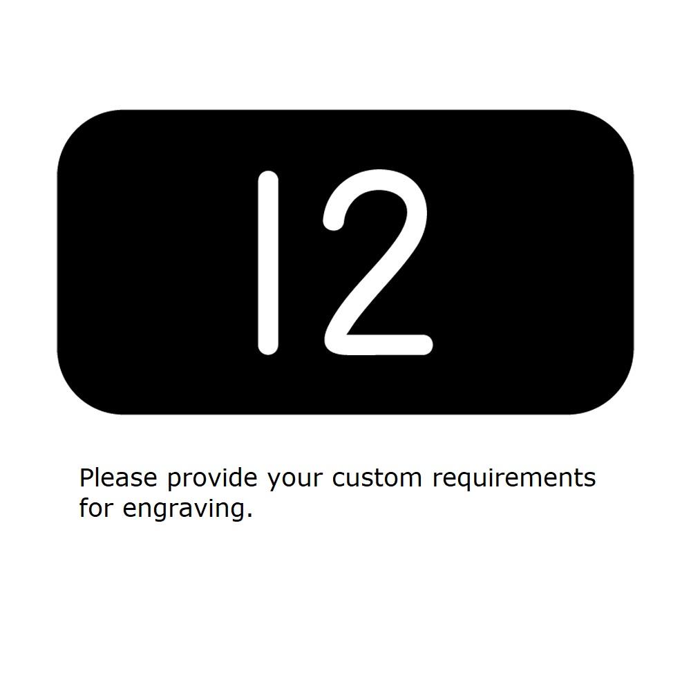 Custom-Engraved Name/Number Plate for Designer Wood Lockers-