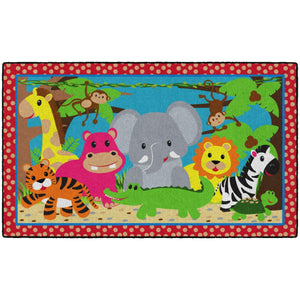 Cutie Nursery School Rugs-Classroom Rugs & Carpets-Jungle Fun-3' x 5'-