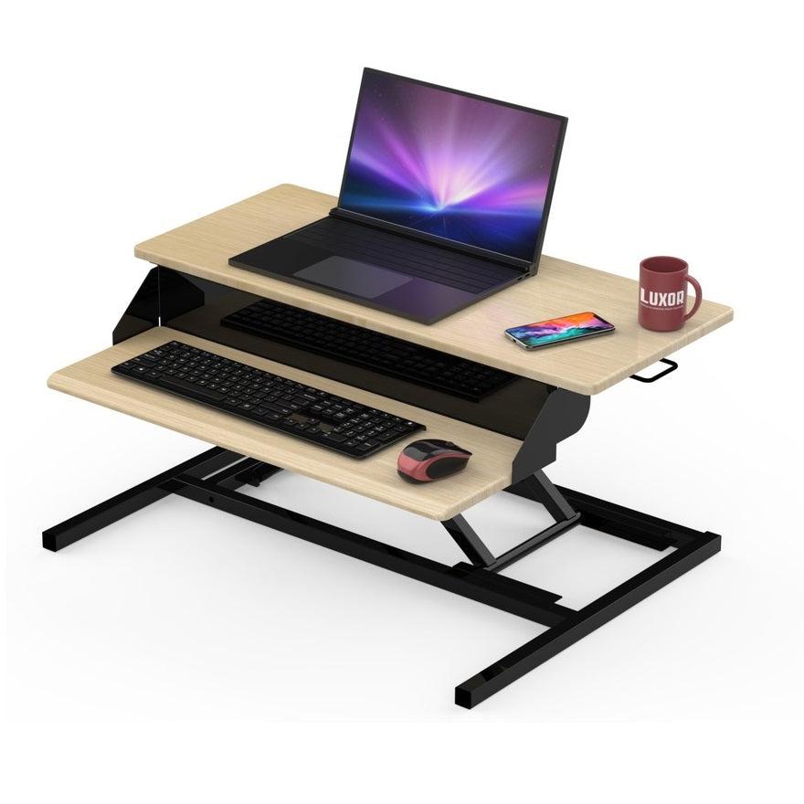 Two-Tier Pneumatic Standing Desk Converter