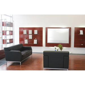 DecoAurora Magnetic Porcelain Whiteboard, 4' H x 4' W