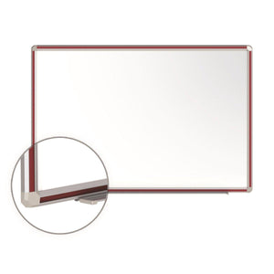 DecoAurora Magnetic Porcelain Whiteboard, 4' H x 4' W