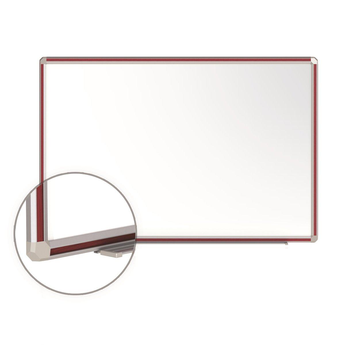 DecoAurora Magnetic Porcelain Whiteboard, 4' H x 12' W