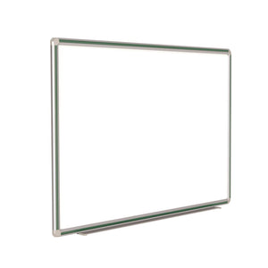 DecoAurora Magnetic Porcelain Whiteboard, 4' H x 4' W