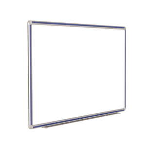 DecoAurora Magnetic Porcelain Whiteboard, 4' H x 4' W
