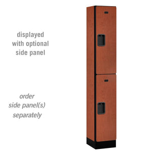 Designer Wood Lockers, 12"-Wide Double Tier, 6 Feet High, 15" Deep-Lockers-1 Wide-Cherry-