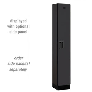 Designer Wood Lockers, 12" Wide Single Tier, 6 Feet High, 15" Deep-Lockers-1 Wide-Black-