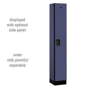 Designer Wood Lockers, 12" Wide Single Tier, 6 Feet High, 15" Deep-Lockers-1 Wide-Blue-