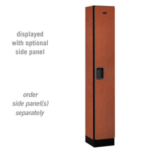 Designer Wood Lockers, 12" Wide Single Tier, 6 Feet High, 15" Deep-Lockers-1 Wide-Cherry-