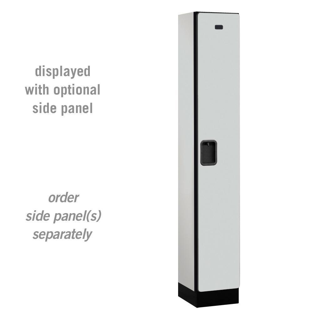 Designer Wood Lockers, 12" Wide Single Tier, 6 Feet High, 15" Deep-Lockers-1 Wide-Gray-