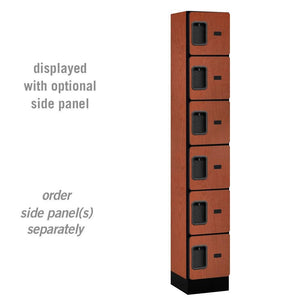 Designer Wood Lockers, 12"-Wide Six-Tier Box Style, 6 Feet High, 15" Deep-Lockers-1 Wide-Cherry-